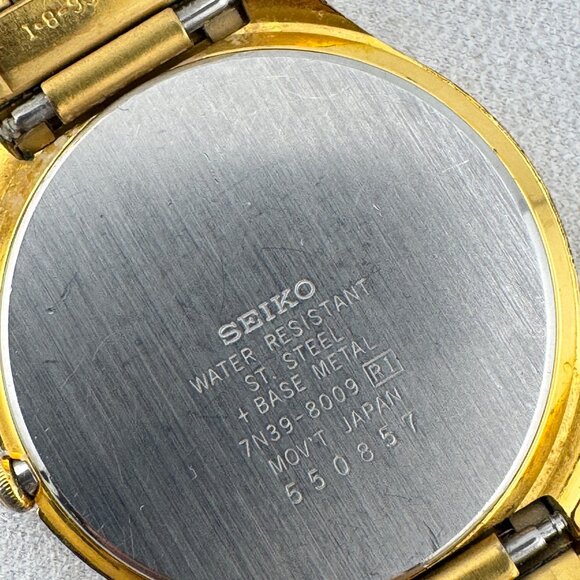 Exquisite Vintage SEIKO Quartz Japan Movement Gold Watch - Picture 6 of 8